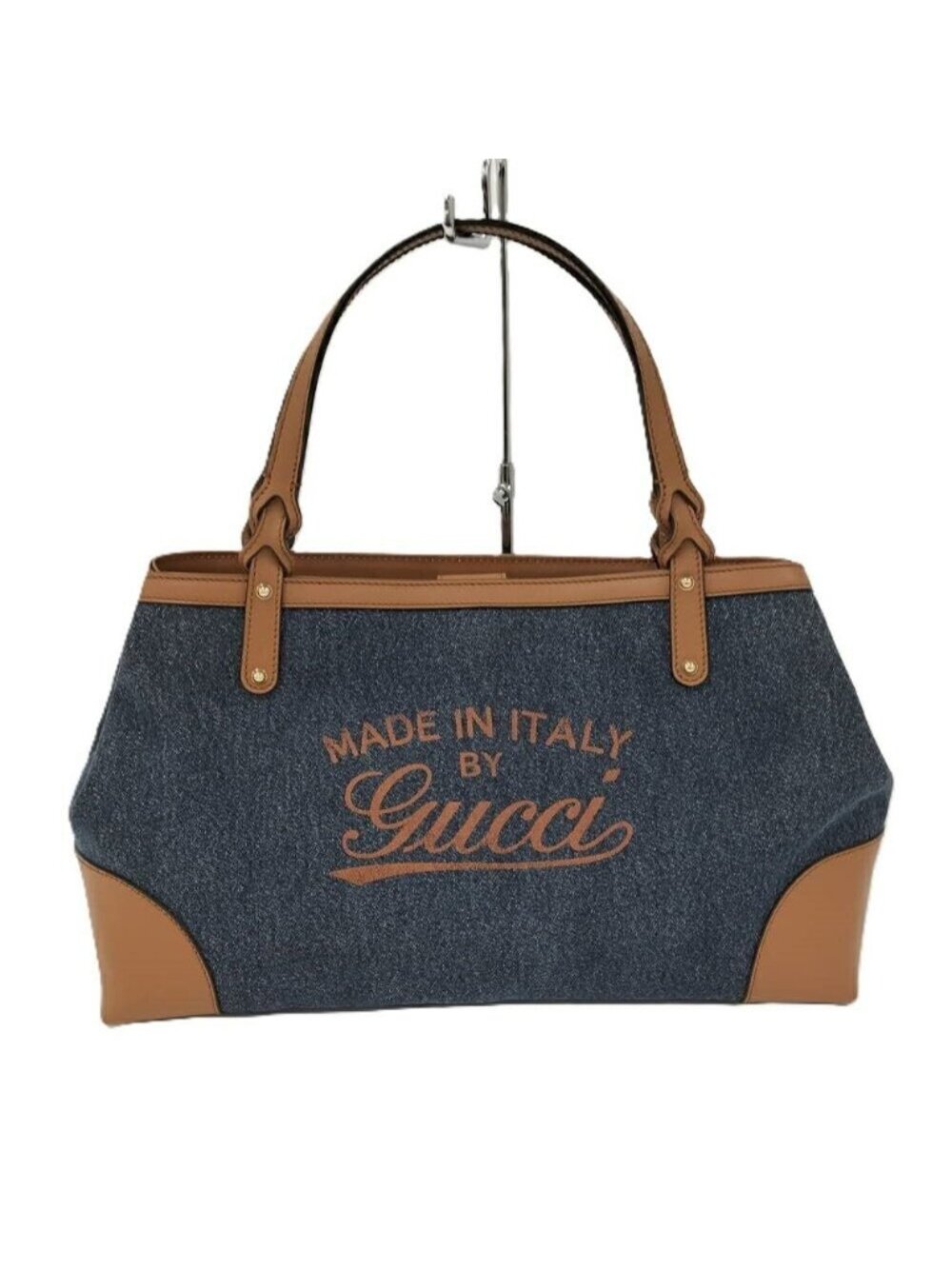 Gucci Craft Tote Logo Denim